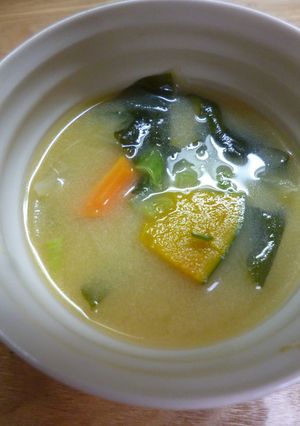 かぼちゃのみそ汁-レシピのメイン写真