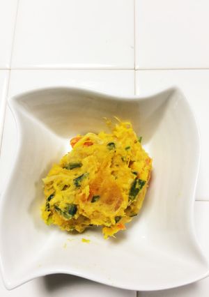 レンジで簡単！かぼちゃサラダ-レシピのメイン写真
