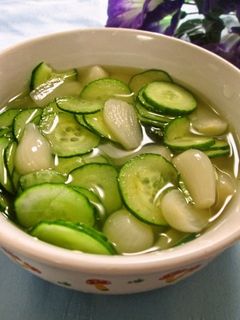 らっきょ漬けにきゅうりで✿楽々酢の物-レシピのメイン写真