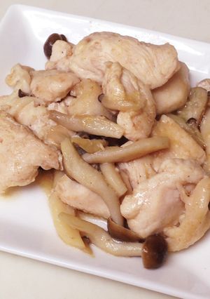 鶏肉としめじの塩レモン炒め-レシピのメイン写真