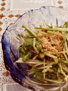 シャキシャキ♡水菜の棒々鶏風サラダ-レシピのメイン写真