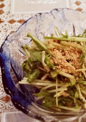シャキシャキ♡水菜の棒々鶏風サラダ-レシピのメイン写真