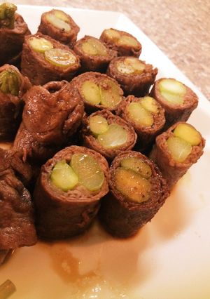味付け簡単！牛肉アスパラ巻き-レシピのメイン写真