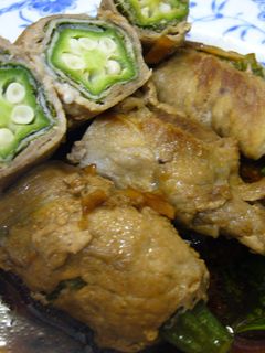 オクラの青しそ肉巻き-レシピのメイン写真