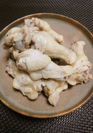 簡単、ゆで鶏手羽元-レシピのメイン写真