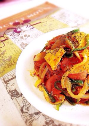 ナポリタン風な炒めもの★-レシピのメイン写真