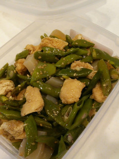 簡単懐かしい味!ささげ,揚げ,蒟蒻の煮物-レシピのメイン写真