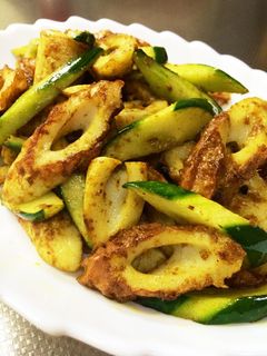 簡単副菜*竹輪きゅうりのマヨカレー-レシピのメイン写真