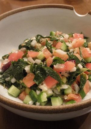 モロヘイヤと野菜のサラダ-レシピのメイン写真