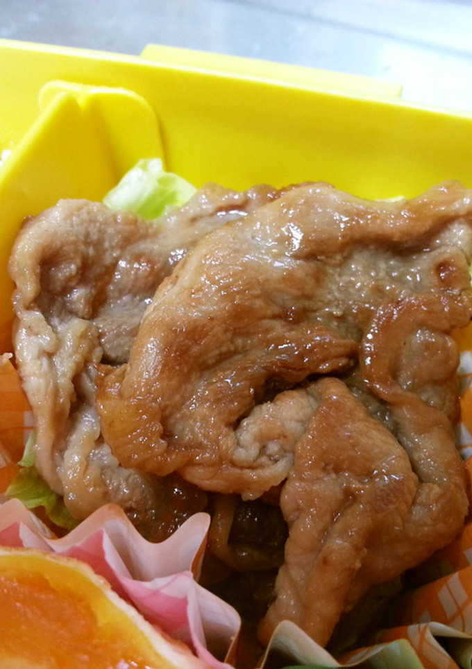 お弁当しょうが焼き-レシピのメイン写真