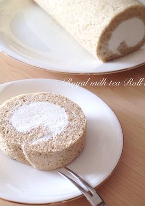 ミルクティーロールケーキ-レシピのメイン写真