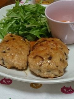 照り照りシイタケつくね-レシピのメイン写真