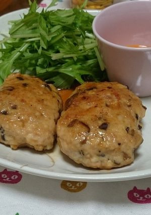 照り照りシイタケつくね-レシピのメイン写真