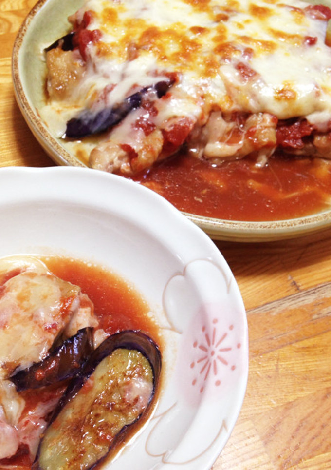かけるトマトで簡単♫鶏と茄子のチーズ焼き-レシピのメイン写真