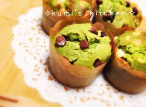 しっかり抹茶味のサクふわマフィン♡-レシピのメイン写真