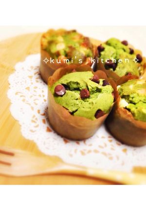 しっかり抹茶味のサクふわマフィン♡-レシピのメイン写真