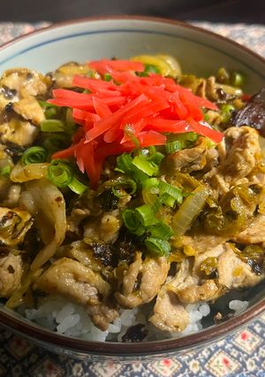 とんこつ高菜豚丼-レシピのメイン写真