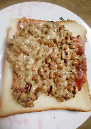 納豆トースト-レシピのメイン写真