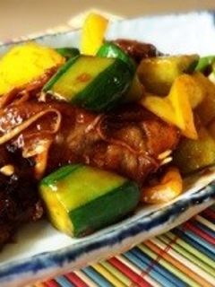 胡瓜と牛肉のオイスターソース炒め-レシピのメイン写真