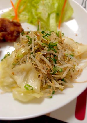 余り野菜で♡和風な野菜春雨炒め-レシピのメイン写真