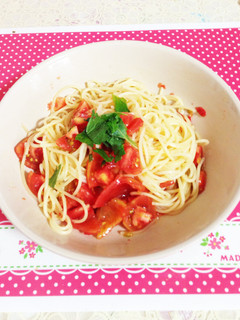 トマトと大葉の冷製パスタ-レシピのメイン写真