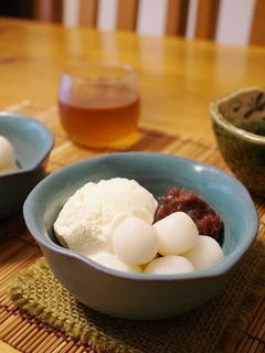白玉あずき☆バニラアイス添え-レシピのメイン写真