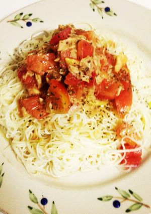 揖保の糸で冷製パスタ◎-レシピのメイン写真