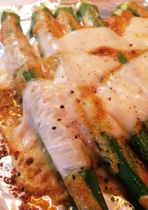 オクラのマヨチーズ焼き-レシピのメイン写真