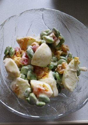 枝豆とゆで玉子のサラダ♪-レシピのメイン写真