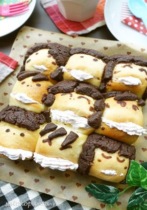ちぎりぱん♪クリーム♡腹ぺこ食いしん坊☆-レシピのメイン写真