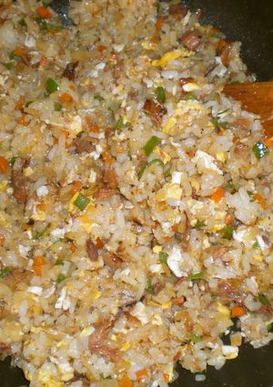 サンマ蒲焼缶で作るパラパラ野菜チャーハン-レシピのメイン写真