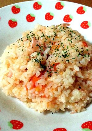 まるごとトマトのガーリックライス♡-レシピのメイン写真