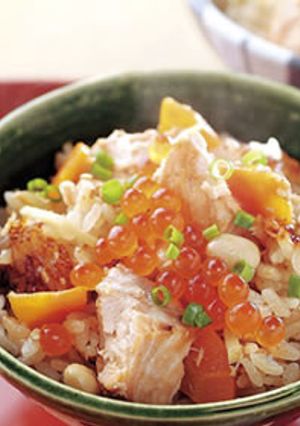 秋鮭といくらのひつまぶし風-レシピのメイン写真