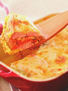 秋鮭とかぼちゃの重ね焼き-レシピのメイン写真