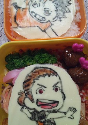 キャラ弁☆ ハイキュー☆アサヒとニシノヤ-レシピのメイン写真