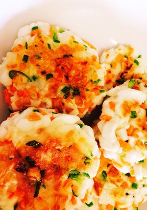 【離乳食】はんぺんと野菜のおやき-レシピのメイン写真