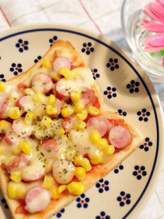 *朝食に!簡単おいしいピザトースト*-レシピのメイン写真