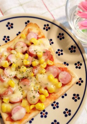 *朝食に!簡単おいしいピザトースト*-レシピのメイン写真