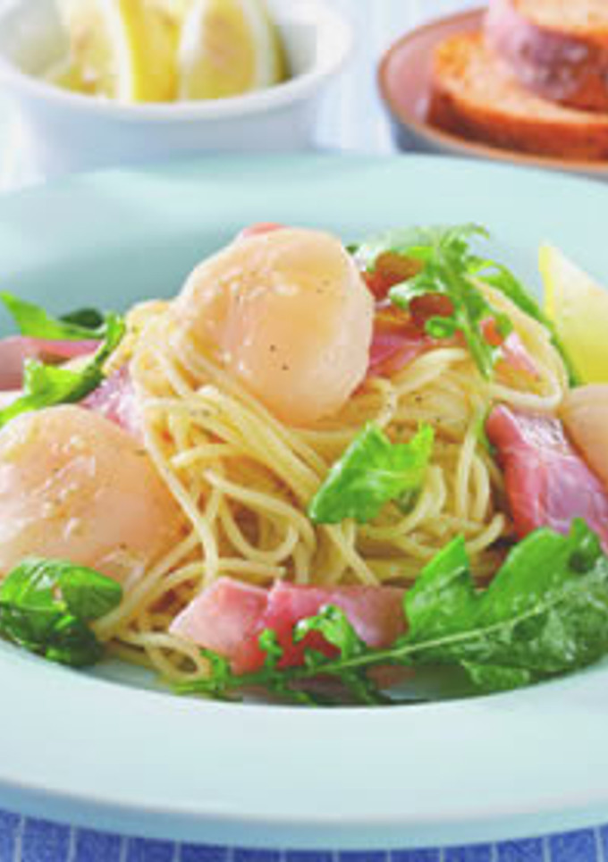 ほたてと生ハムのさっぱりパスタ-レシピのメイン写真