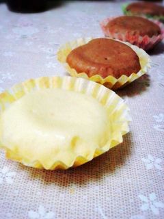 お弁当カップdeレンジ蒸しケーキ♡-レシピのメイン写真