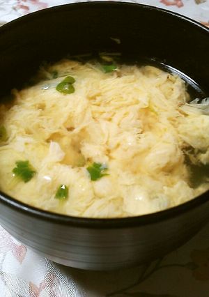 かいわれ大根とフワフワ卵の味噌汁♪-レシピのメイン写真