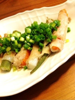蒸してみた!ヘルシー肉巻き!-レシピのメイン写真