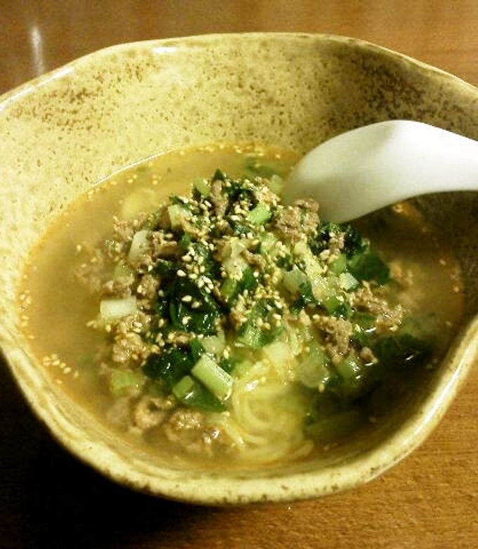 ピーナッツバターの担々麺-レシピのメイン写真