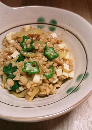 ねばっ、ポリっ、おいしい！納豆に混ぜ込み-レシピのメイン写真