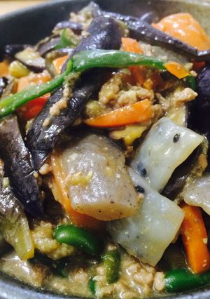 油をほとんど使わないヘルシー麻婆茄子-レシピのメイン写真