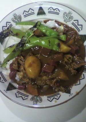 滋賀県特産赤こんにゃくカレー-レシピのメイン写真