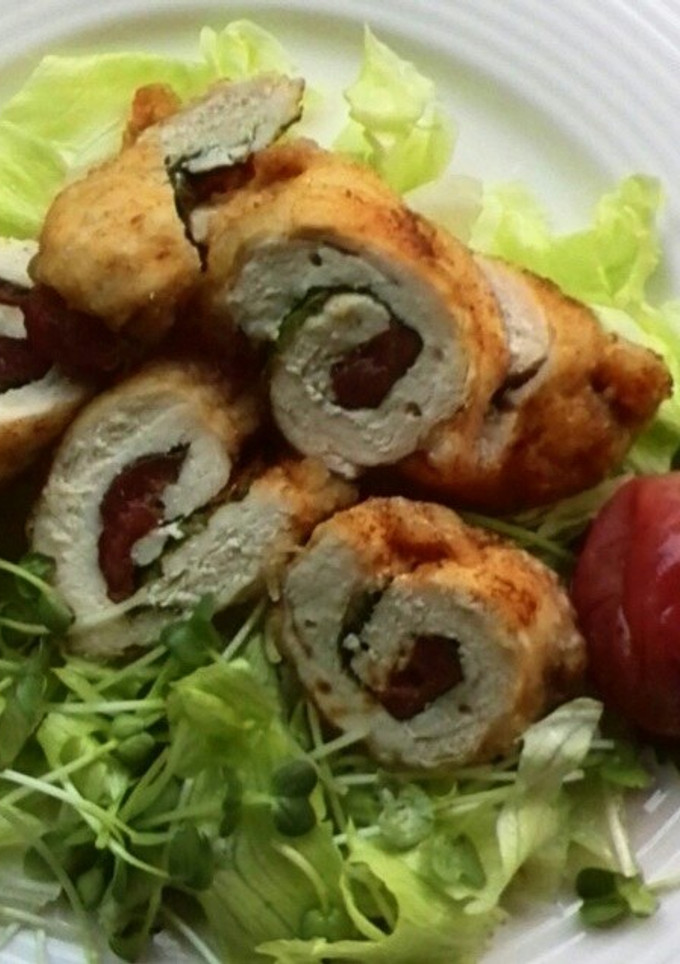 鳥むね肉の紀州うめとシソの巻き巻き揚げ！-レシピのメイン写真