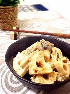 簡単☆蓮根の柚子胡椒ごまマヨ和え-レシピのメイン写真
