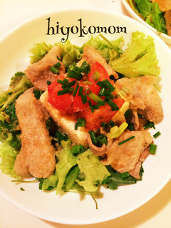 豆腐と冷しゃぶサラダ-レシピのメイン写真