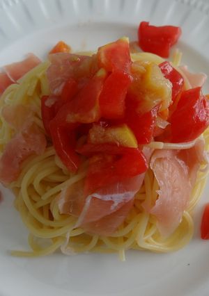 塩レモンとトマトの冷製パスタ-レシピのメイン写真